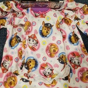 Paw Patrol Camicia Da Notte Lunga Per Bambine - Abito Da Sogno Con Maniche A Volant E Paillettes - Ufficiale Nickelodeon, Taglie 2-8 Anni